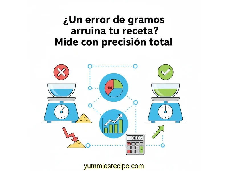 ¿Un error de gramos arruina tu receta? Mide con precisión total
